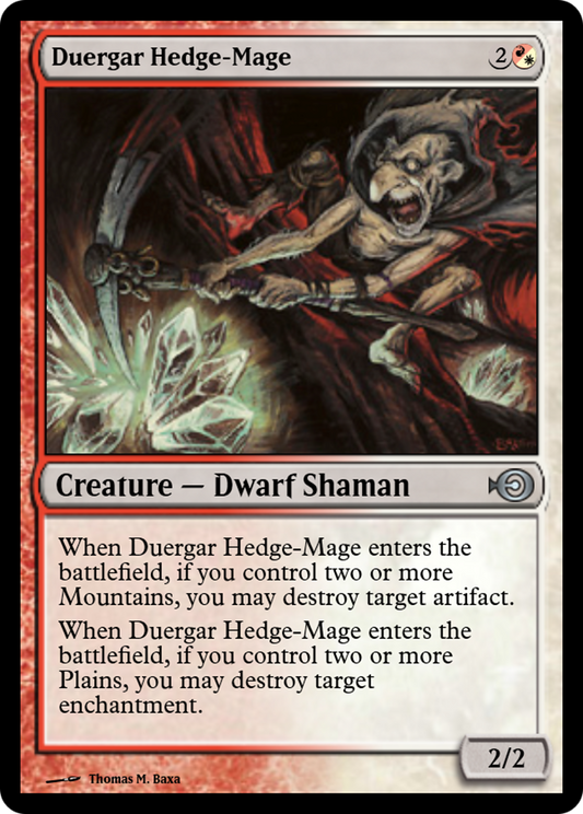 Duergar Hedge-Mage (PRM-32547) - Magic Online Promos Foil